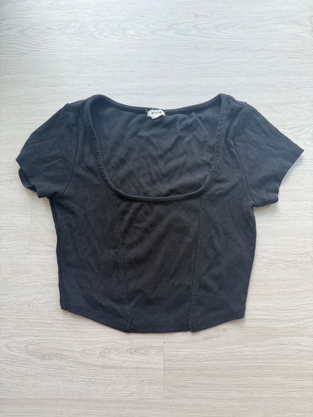 Garage Cropped Black Top